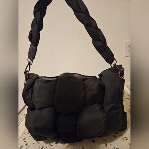 Black Quilted Shoulder Bag